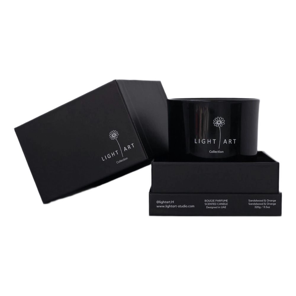 LIGHT ART Candle Jar - Bergamot Sandalwood And Orange