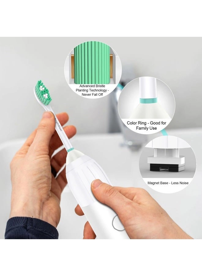 Toothbrush Heads - Philips Sonicare HX702266 HX7023 HX7001 6 Pack with Cap