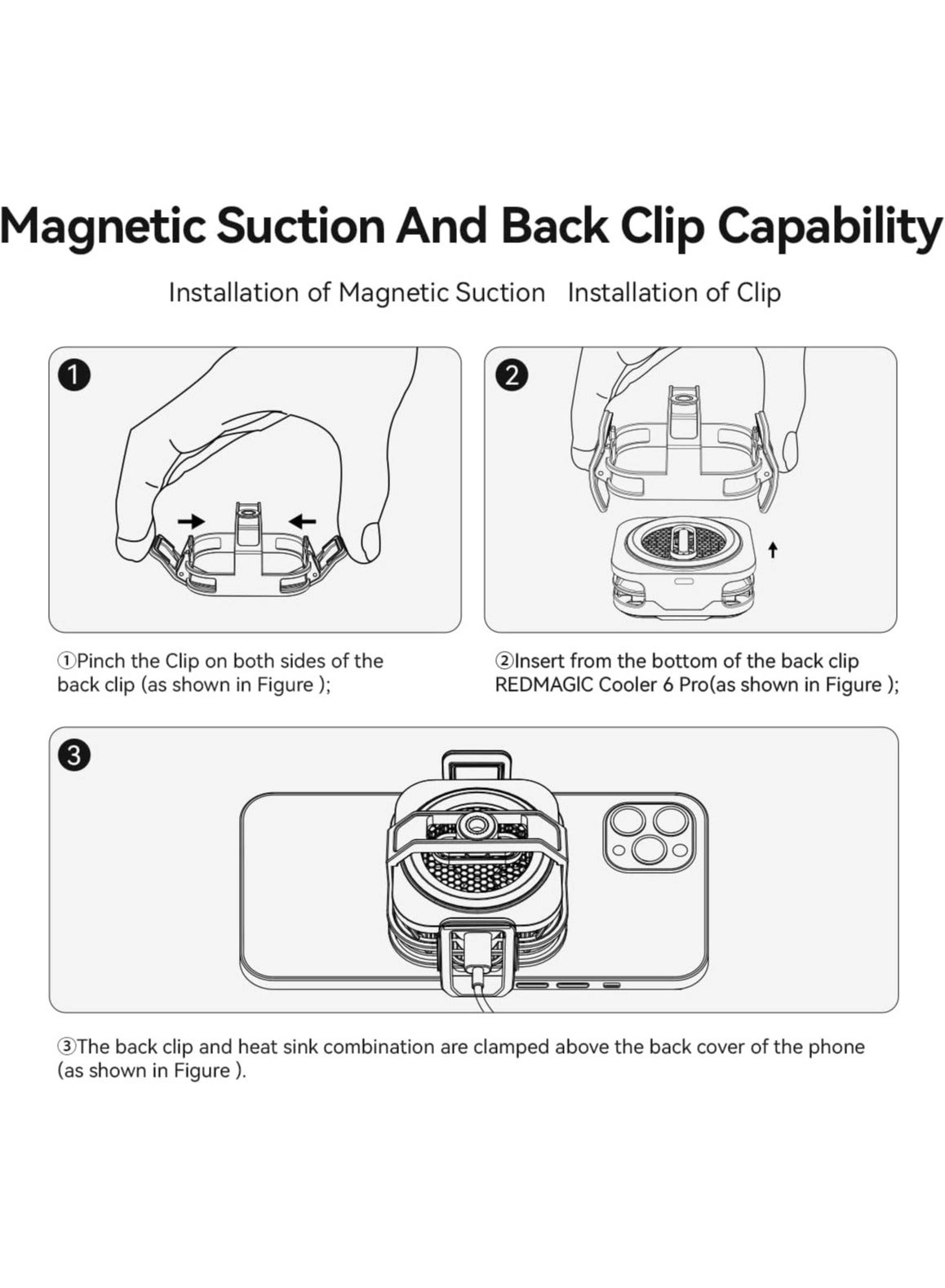 6 Pro Magnetic Phone/Tablet Cooler - 30W Ultra-Cooling 35W Mini GaN Charger Magnetic Mount