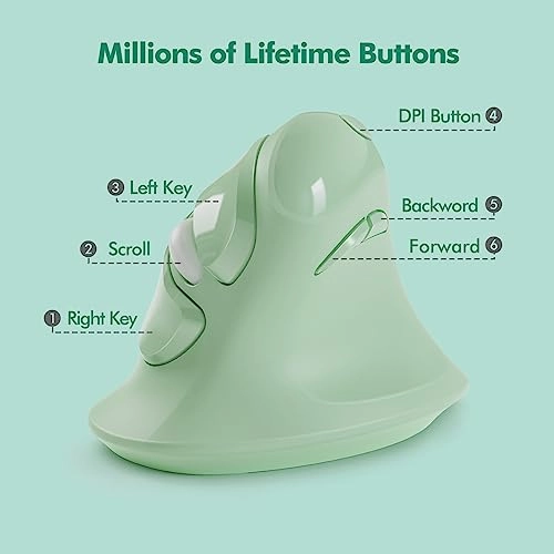 Vertical Ergonomic Mouse - Wireless