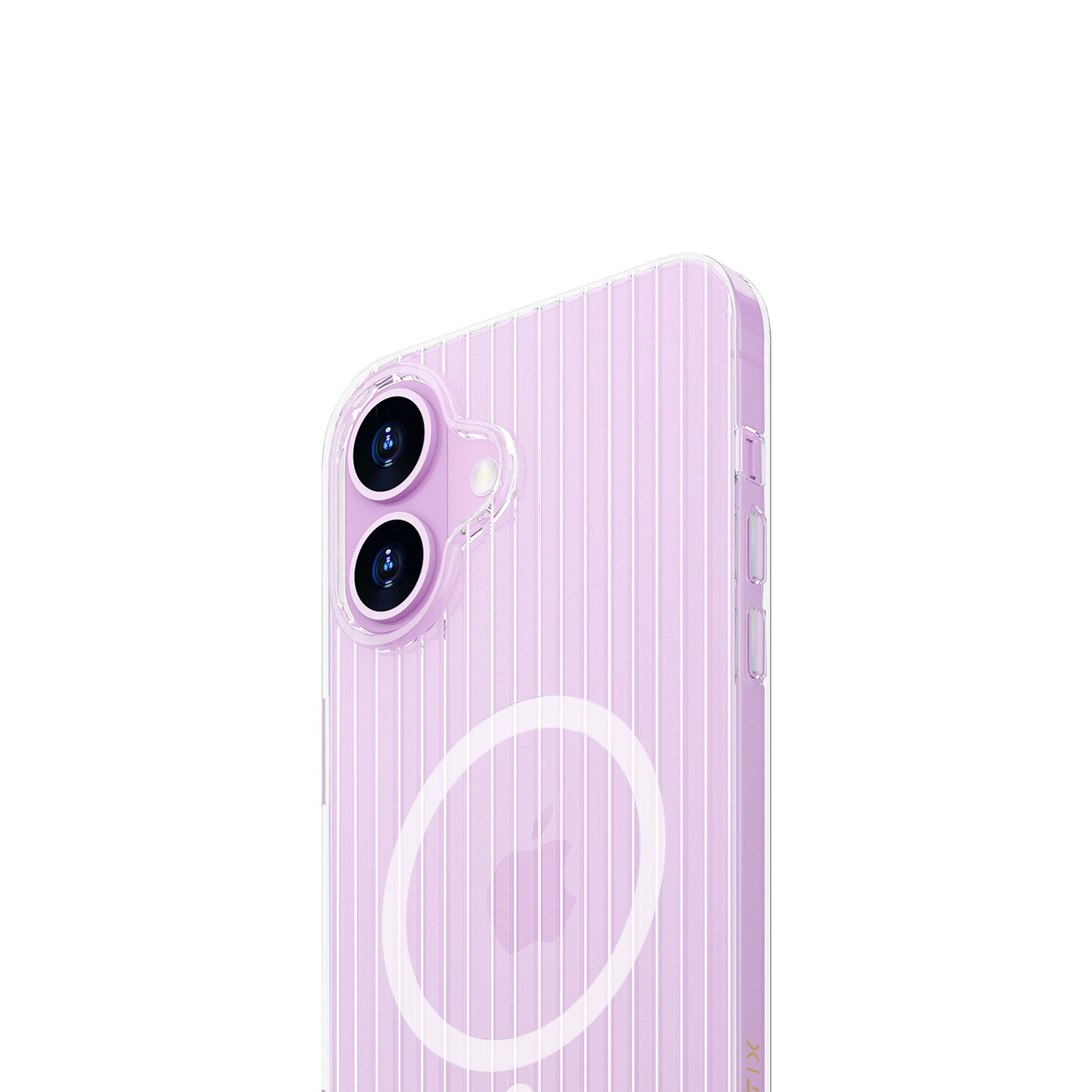 Magnetic Groove Clear Case for iPhone 16E
