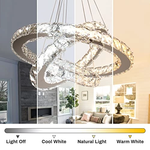 LED Chandelier - 2700K-6000K Dimmable