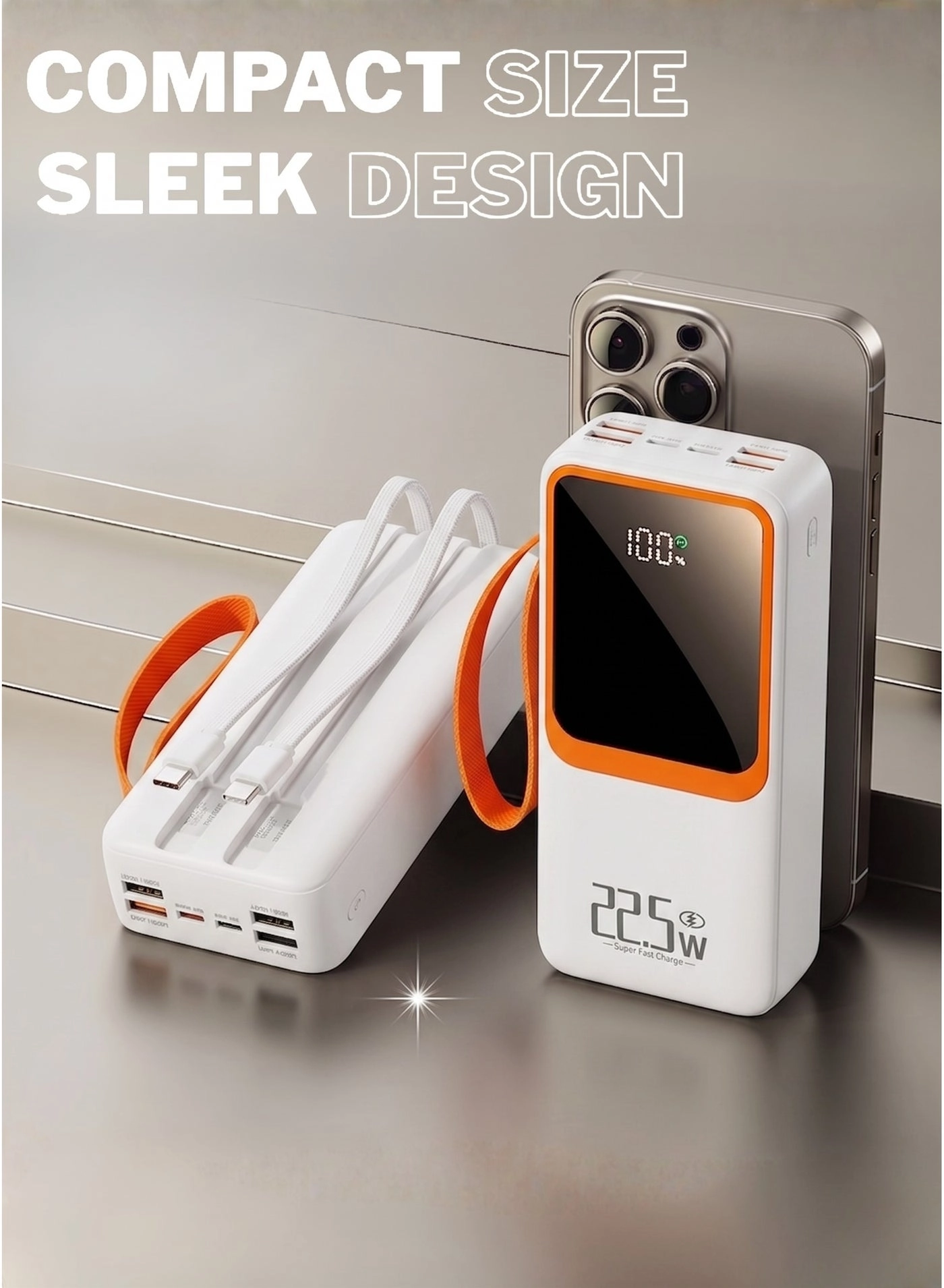 N60 - 50000mAh 22.5W Fast charging 4 USB-A 2 PD