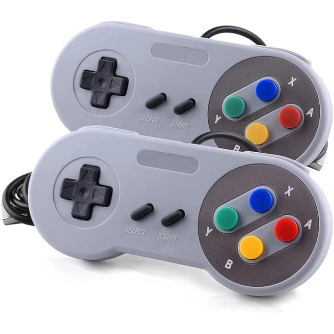 Retro N64 Controller - BLUE/RED Windows PC Mac Raspberry Pi Pack