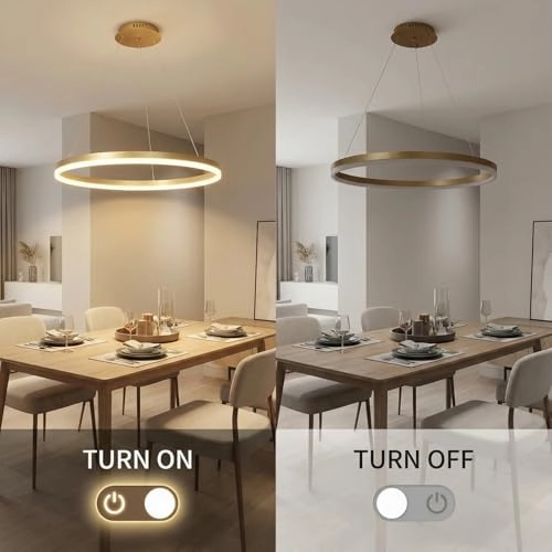 Modern LED Chandelier - 3000K-6000K Dimmable