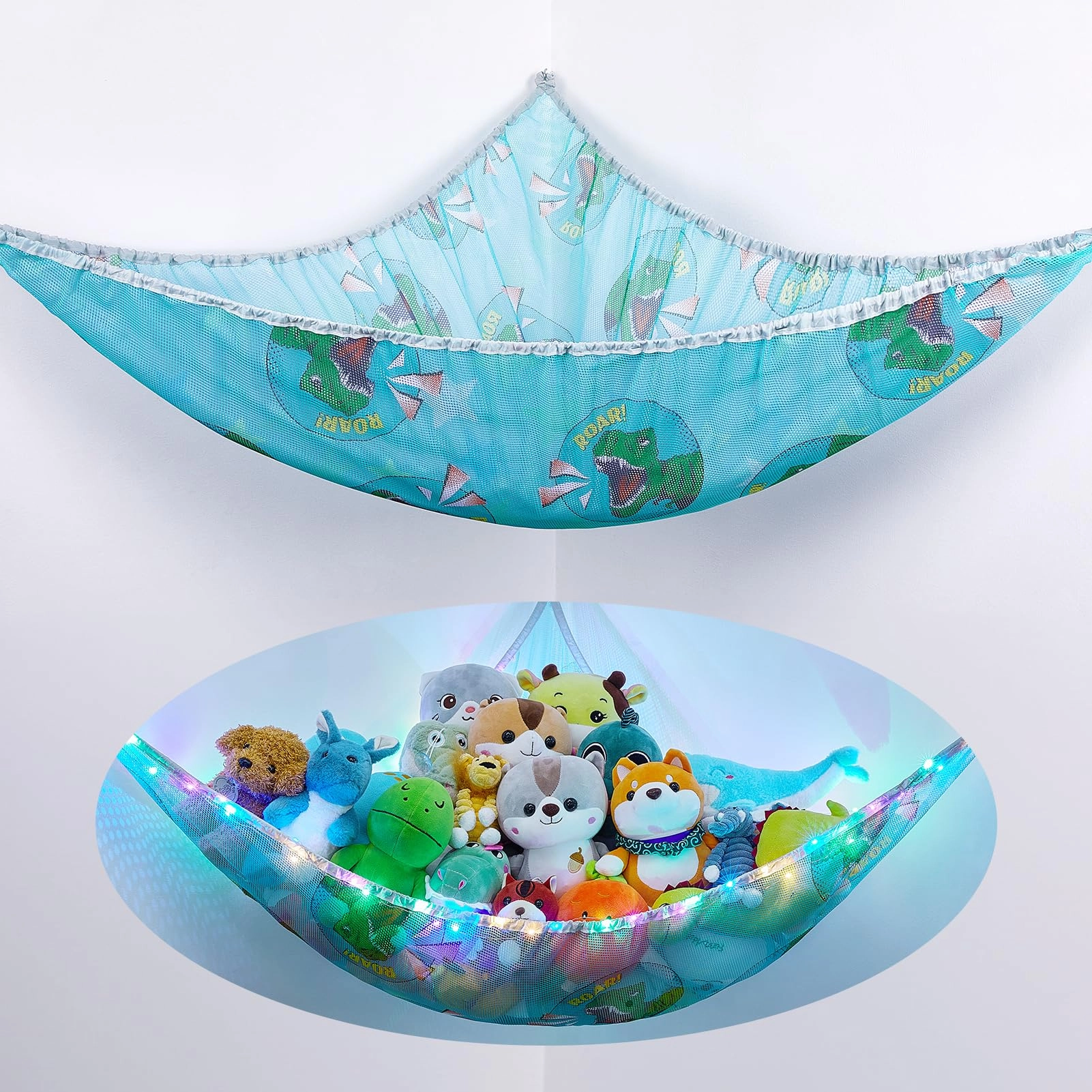 fiobee Stuffed Animals Hammock - durable polyester mesh