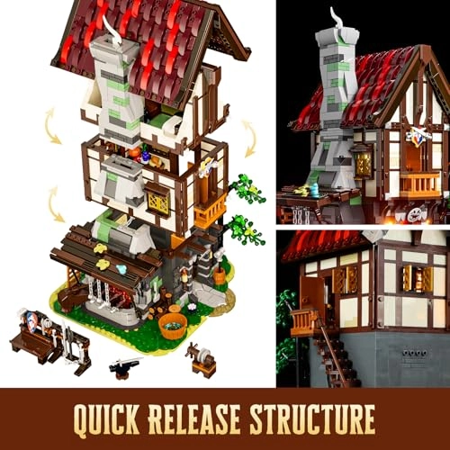 Medieval Forge (12006-EU) - LED lighting expandable medieval module