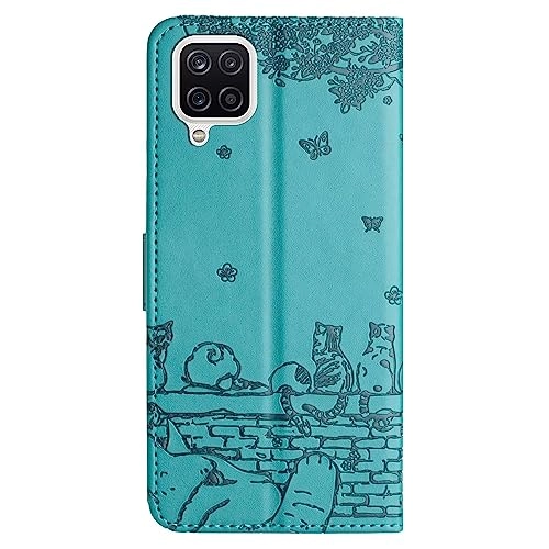 Cat Wallet Case Flip Cover for Samsung Galaxy A12 4G/5G