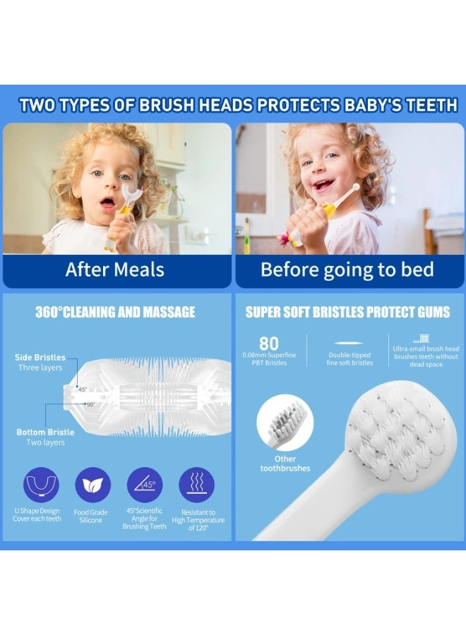 Kids U-Shape Electric Tooth Brush - 2-in-1 30,000 VPM IPX7