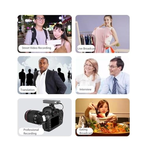 UHF Wireless Lavalier Microphone System - 4 Microphones UHF