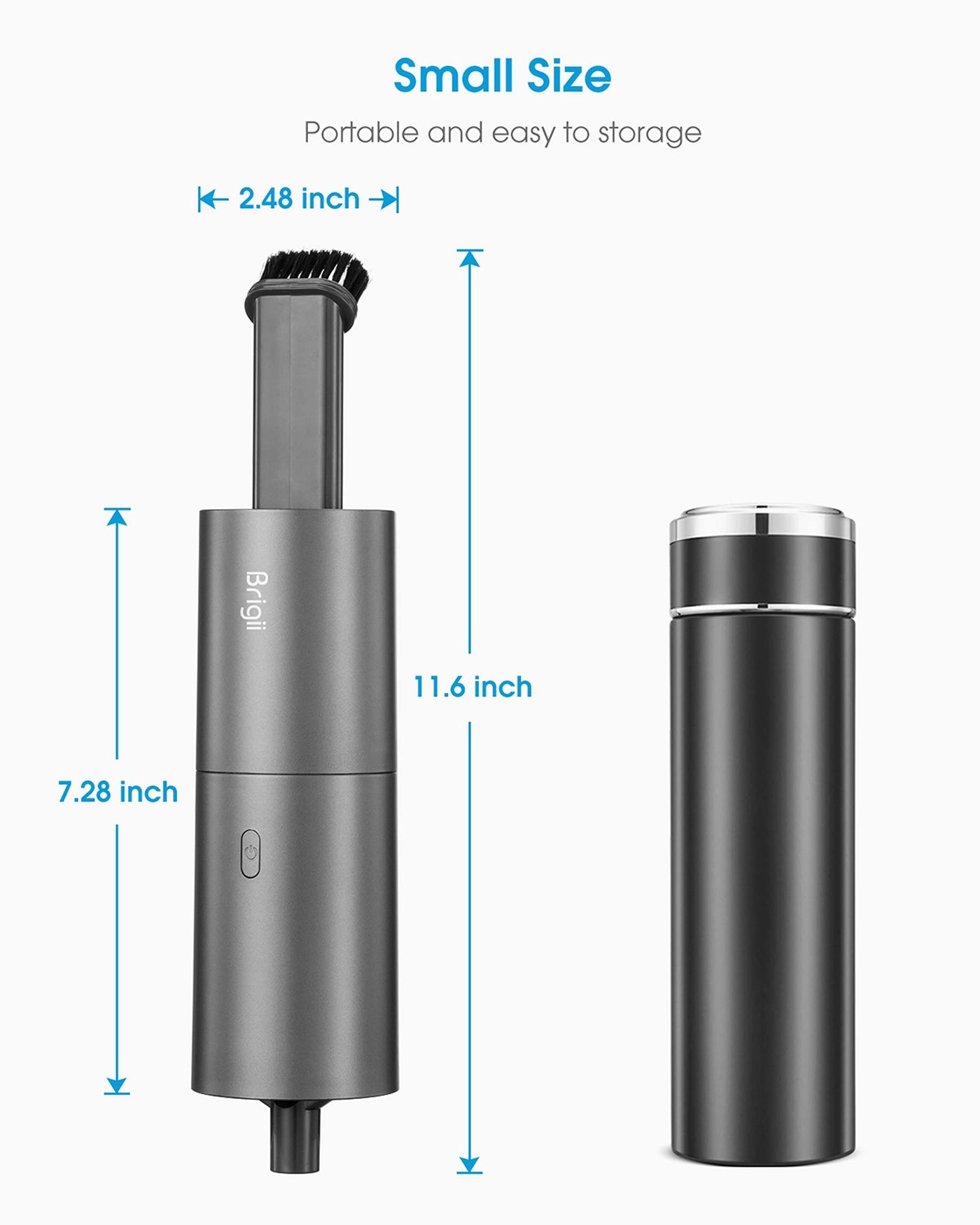 Crevice Vacuum - Cordless 2-in-1 USB-C Rechargeable