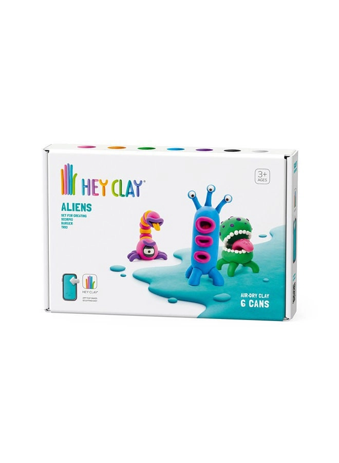 HEY CLAY DIY Aliens Burger, Trio, Scorpio - 3+ years 6 pcs