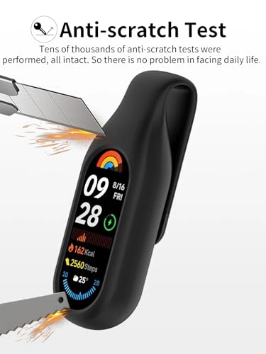 Full Body Case for Xiaomi Smart Band 9/10/8 - Full body protection Shockproof black Silicone