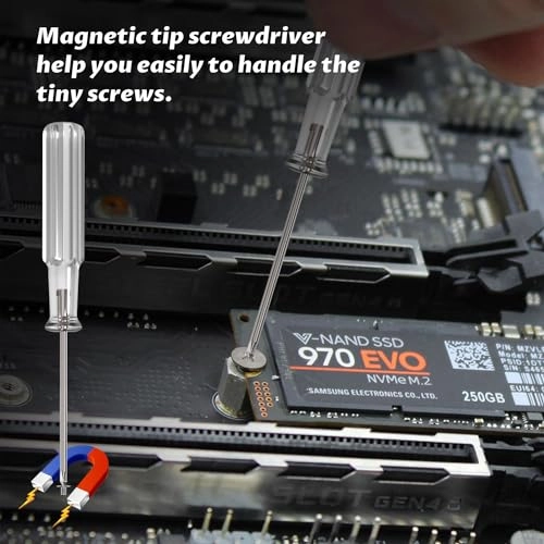 NVMe M.2 SSD Standoff and Mounting Screws Kit - 36pcs Motherboards