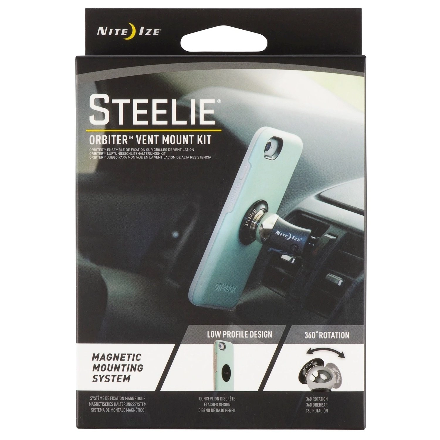 Steelie Orbiter Vent Mount - Magnetic Car Mount