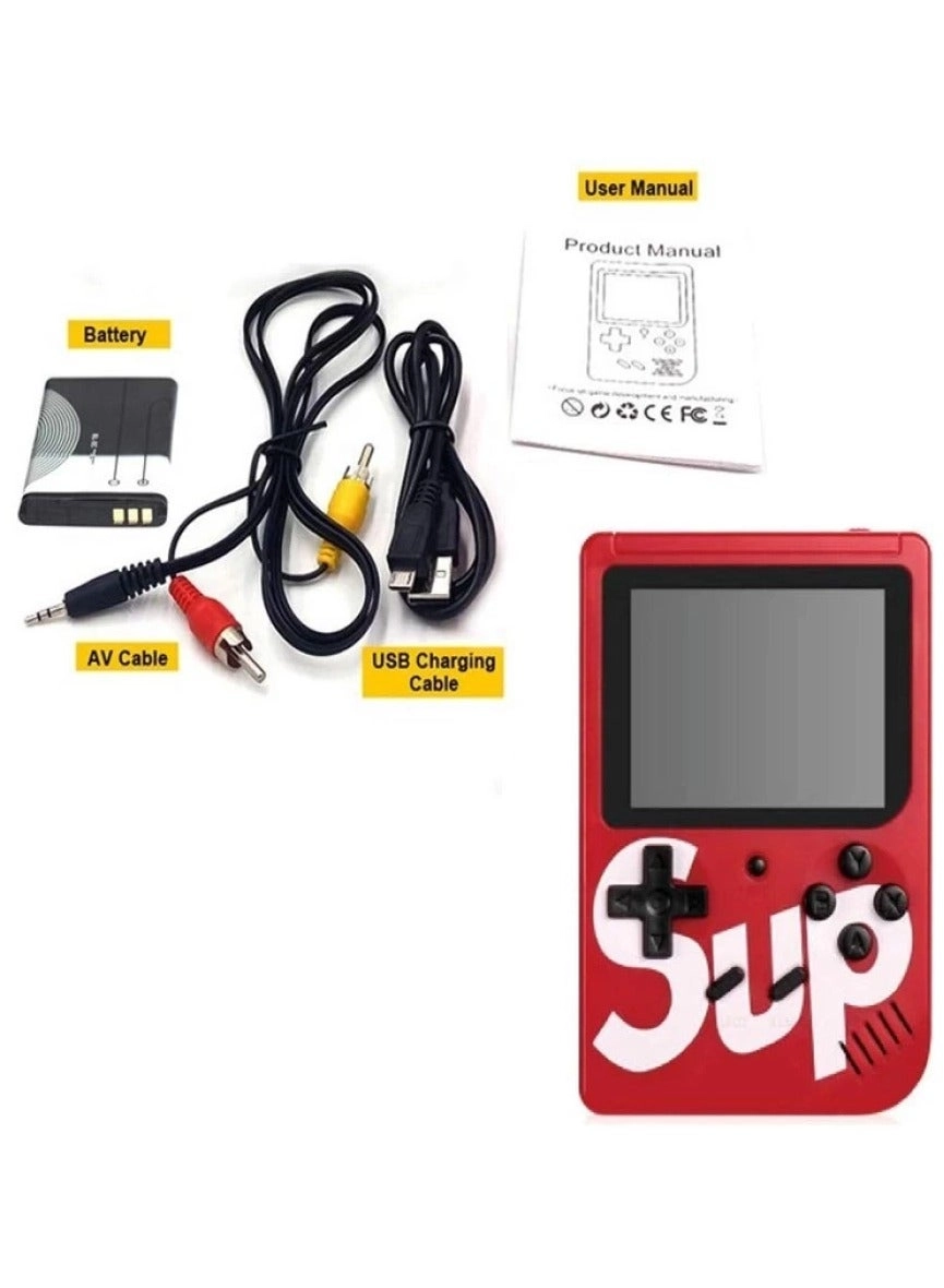 Handheld Game Console - 400 Built-in Games 3-Inch Color Screen Rechargeable Battery