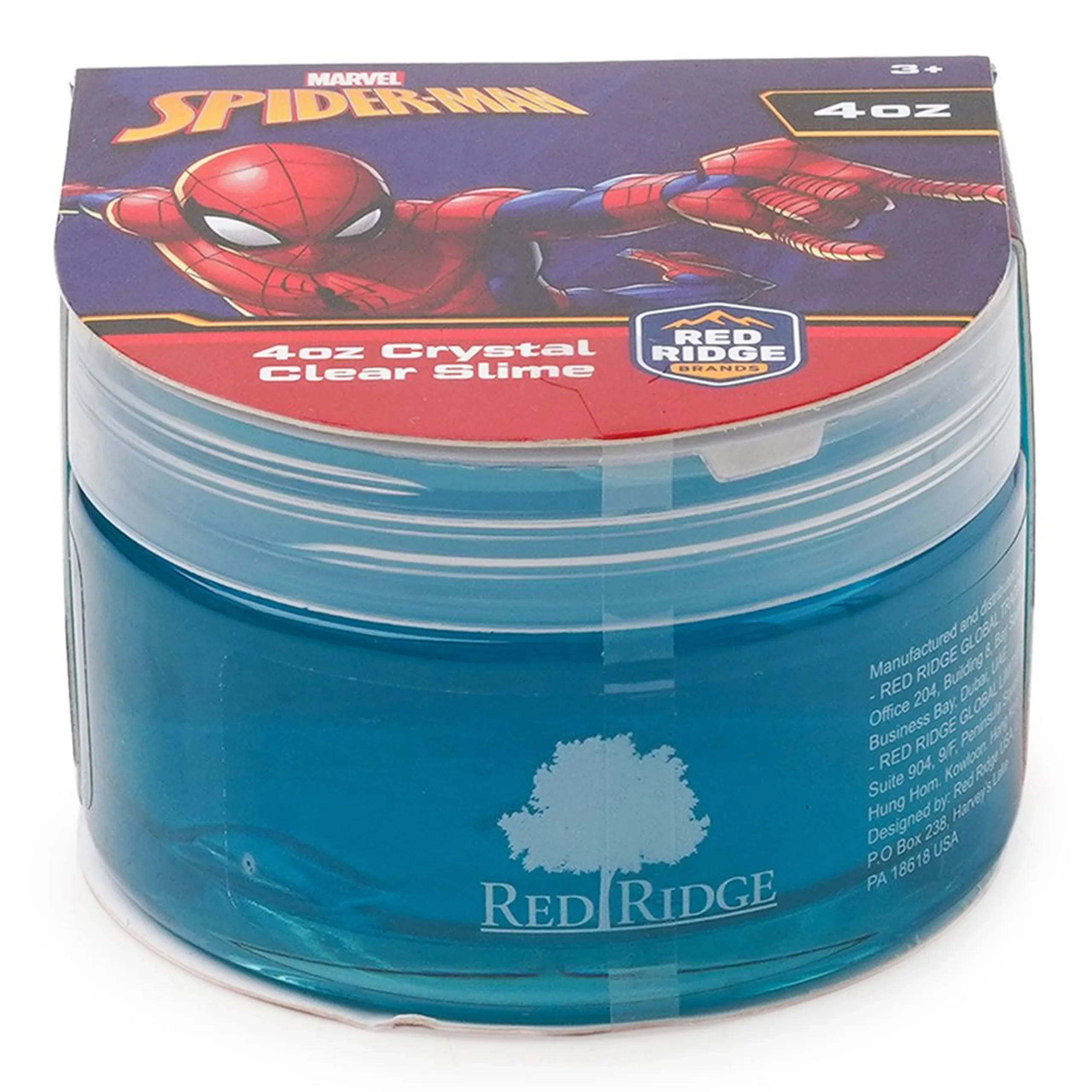 SLIME SQUAD Marvel Spider Man Crystal Clear Slime - 3 years+