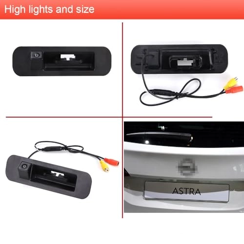 Boot Handle Reversing Camera - Night Vision Wired 1280 x 720 pixels