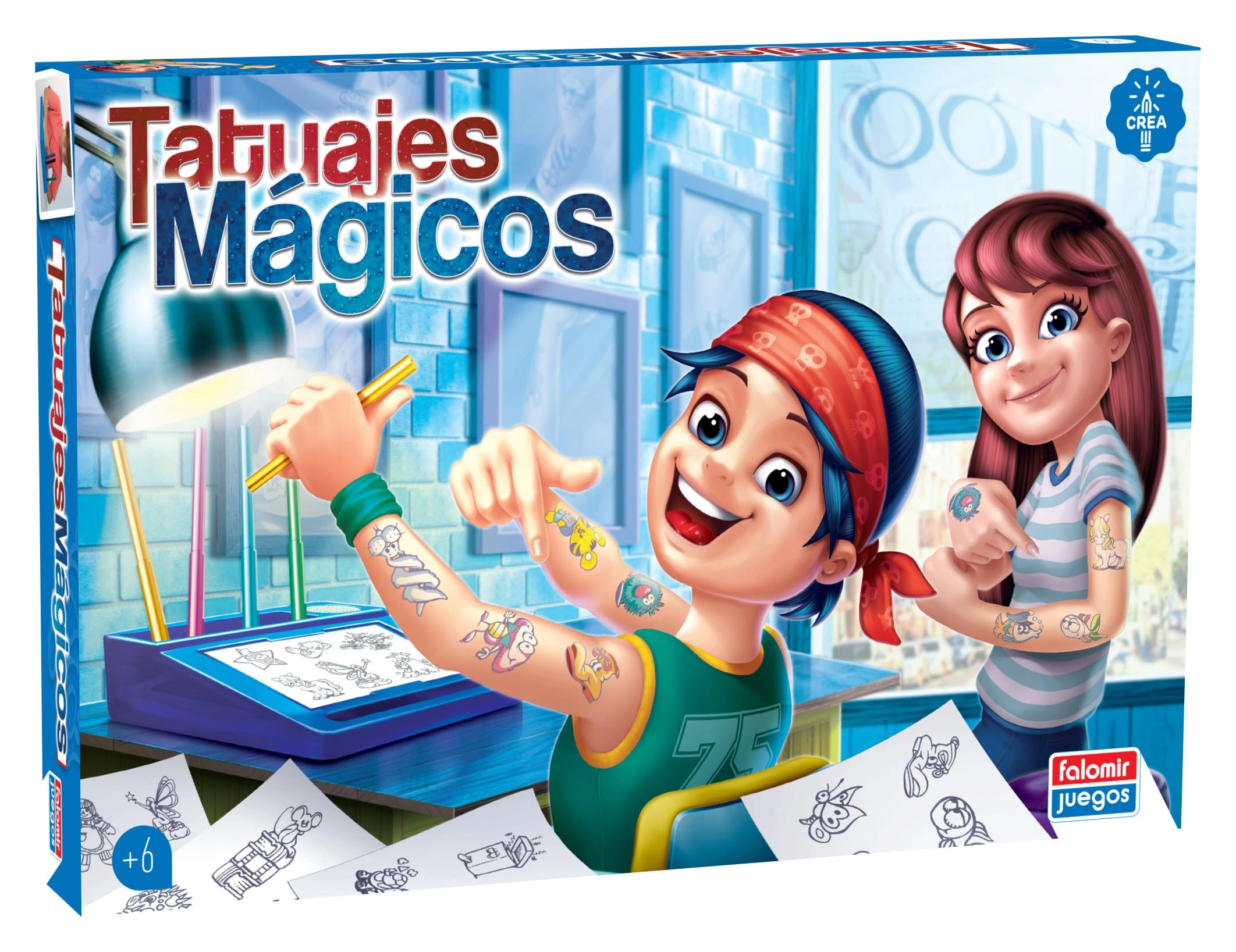 Falomir Blue Magic Tattoos - 12 pieces