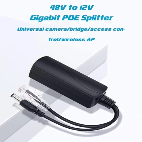 Gigabit PoE Splitter - 12V 2A IEEE 802.3af/at 10-100