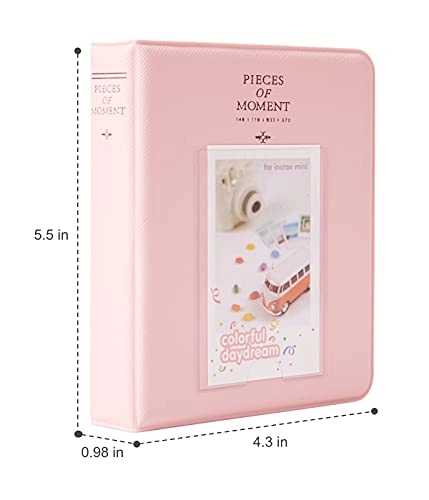 XC64 2x3" 64 Pockets PU Leather Photo Album