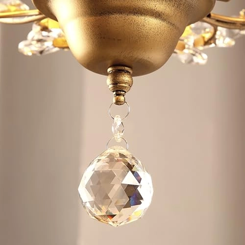 K9 Crystal Chandelier - 4-Lights Gold E14