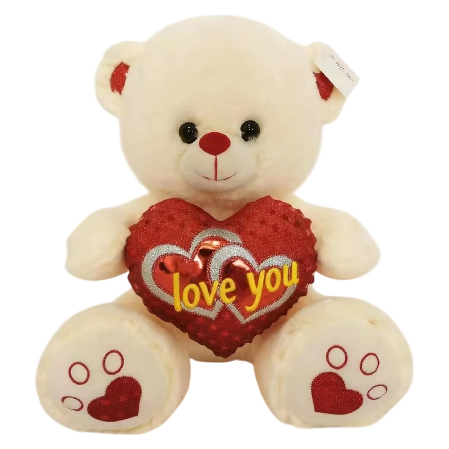 Carrefour Teddy With Heart XJ514 - 40 cm Plush