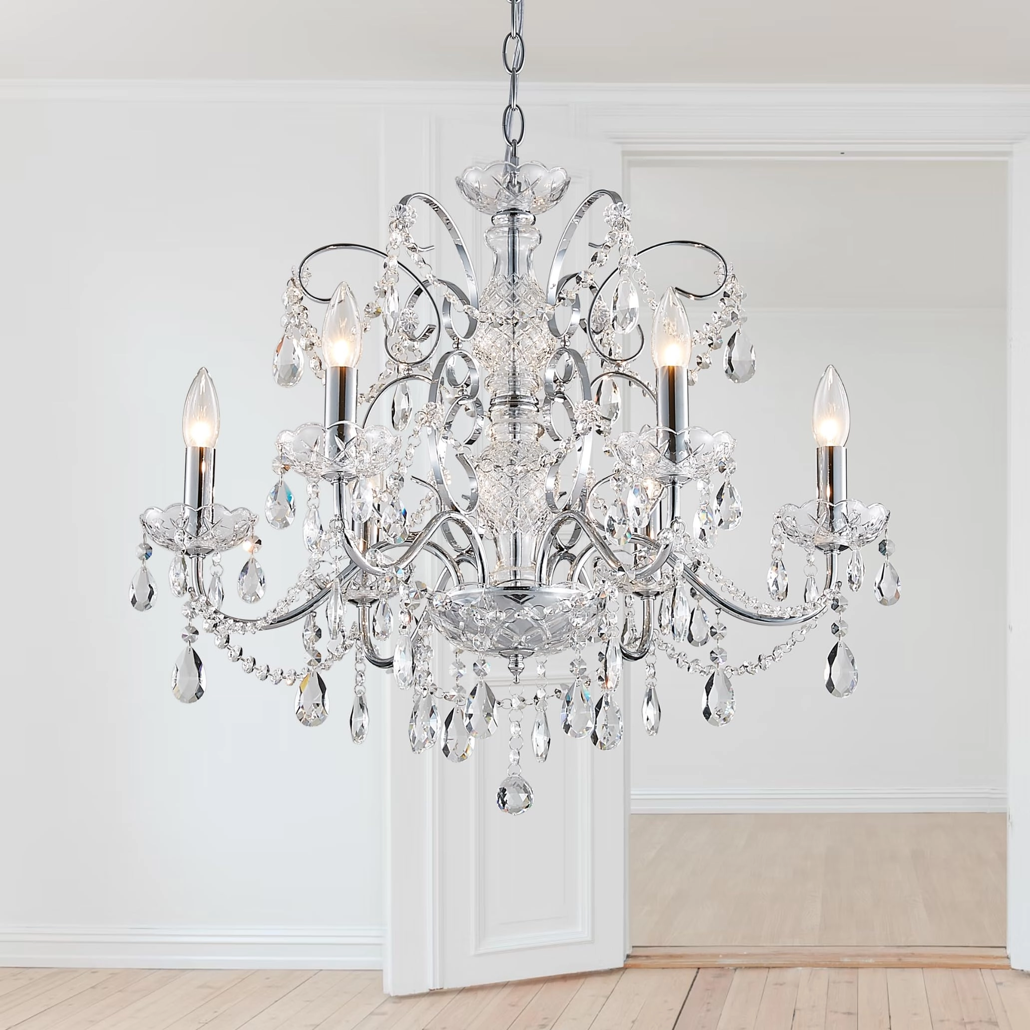 SM Saint Mossi 6-Lights Crystal Chandelier