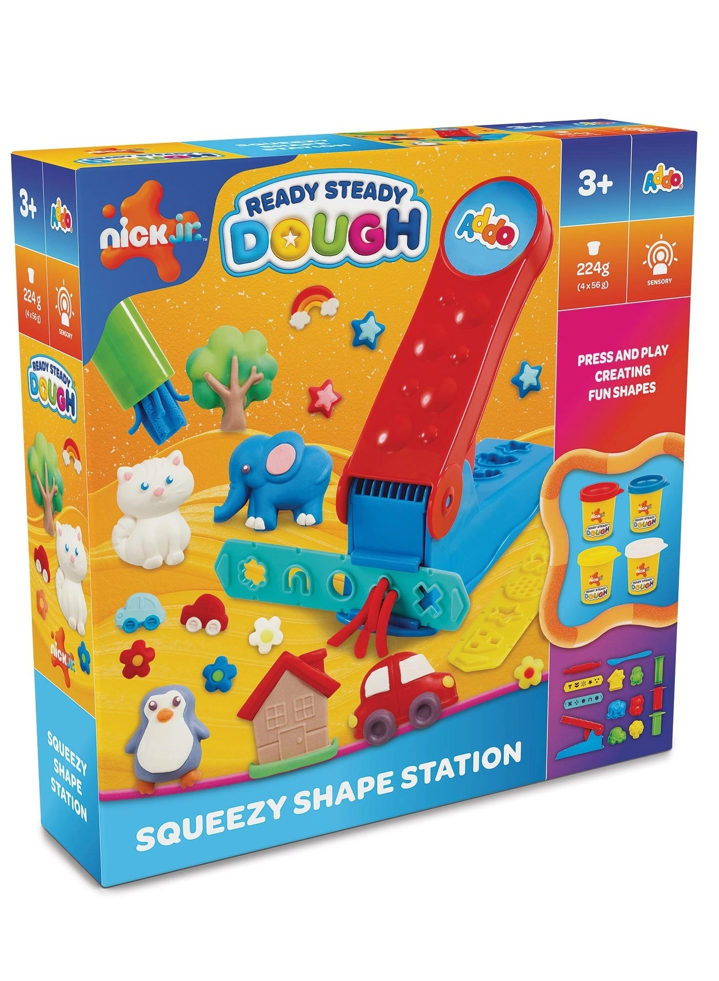 Ready Steady Dough Squeezy Shape Station Play Dough Set - 3+ years