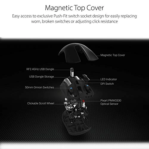 P508 ROG Strix Carry Optical Gaming Mouse - Wireless