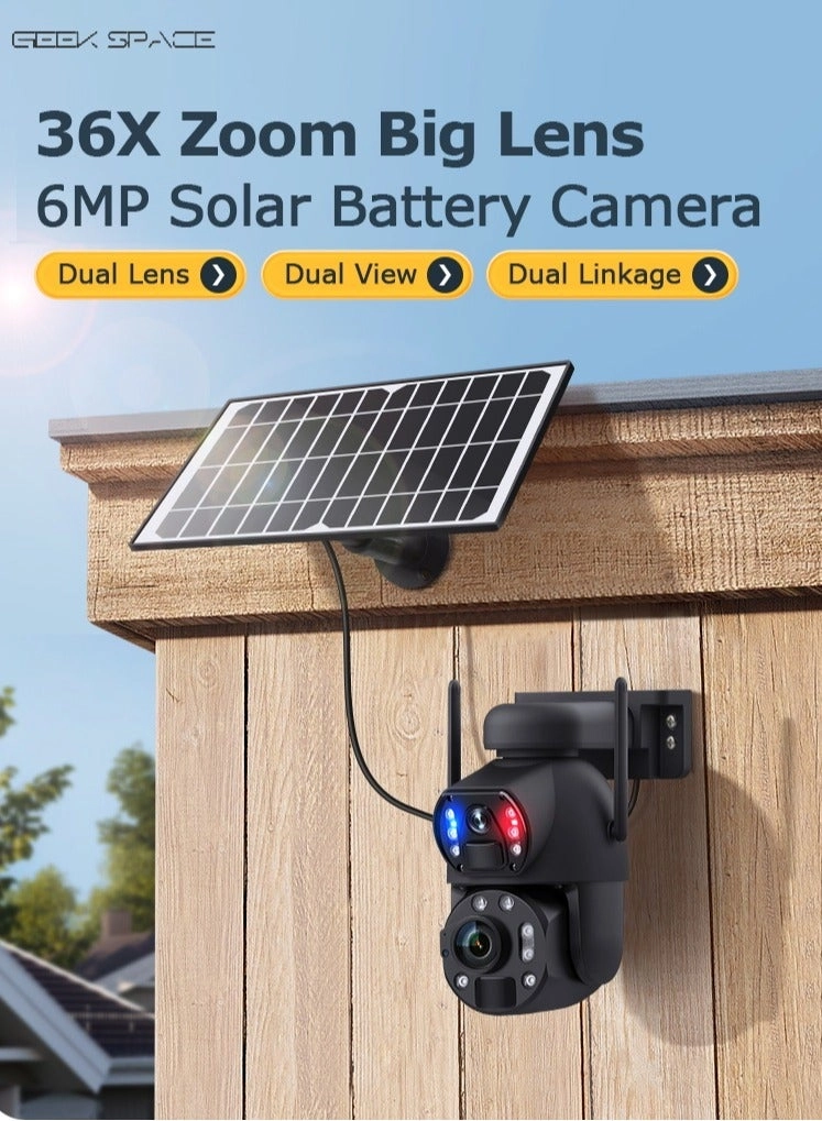 GEEK SPACE 36X Optical Zoom 4G Lte Cellular Security Camera