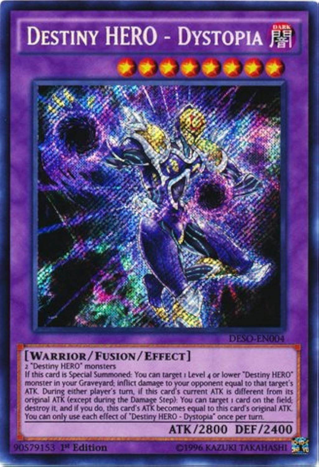 Yu-Gi-Oh! Destiny Hero Dystopia DESO-EN004 - 1st Edition