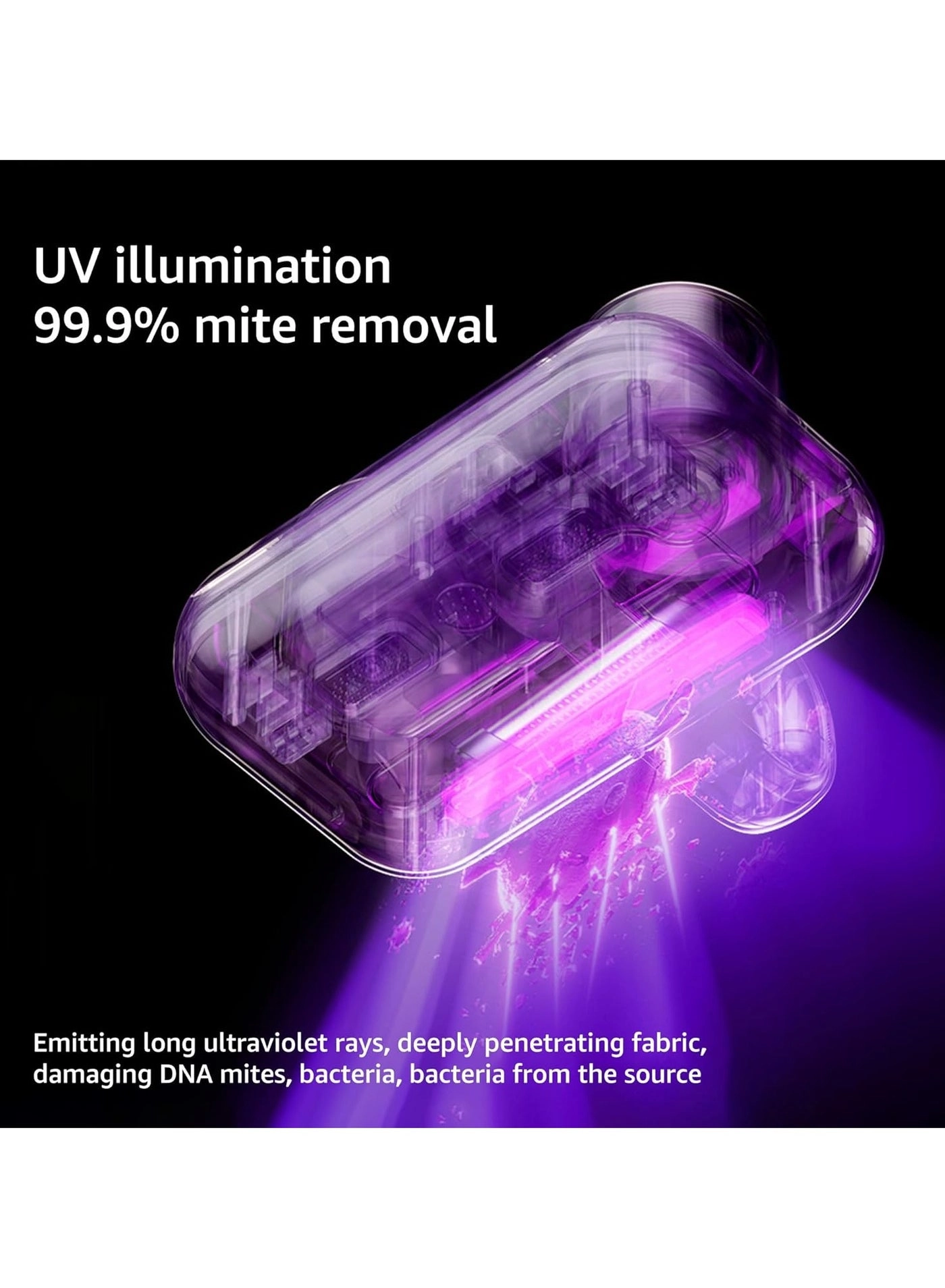 Bed Vacuum Cleaner - 100W 8kPa/10kPa 210ml