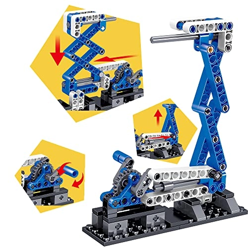 STEM Mechanics Gears Construction Kit - 3-in-1 173 pcs for ages 6+