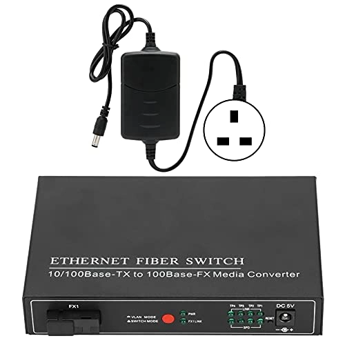 Gigabit Ethernet Switch, Long Distance Transmission Ethernet Fiber Switch TBC-MC3414ES20A 100-240V Ethernet for Rackmount for Wall Mount(#3)