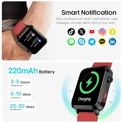 BP1 - 1.92" IPS Color Screen Air Bag Air Cuff 24/7 Heart Rate