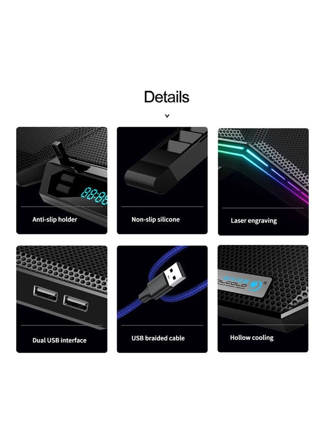 Gaming Laptop Cooling Pad - 6 piece(s) 17.3 inch