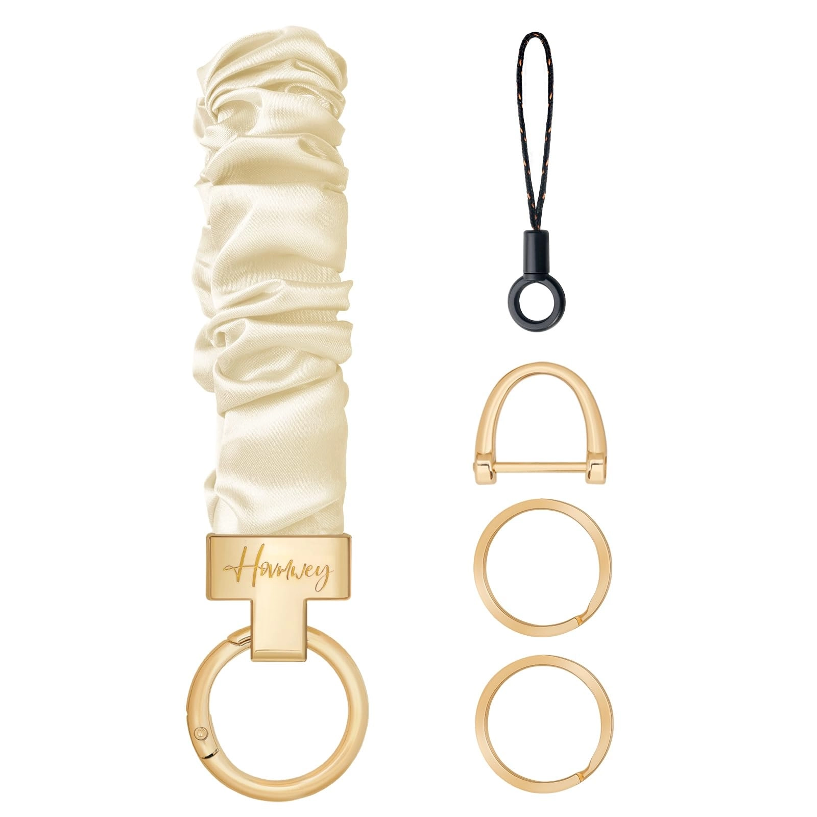 Stretchy Scrunchie Keychain Wristlet - Fun