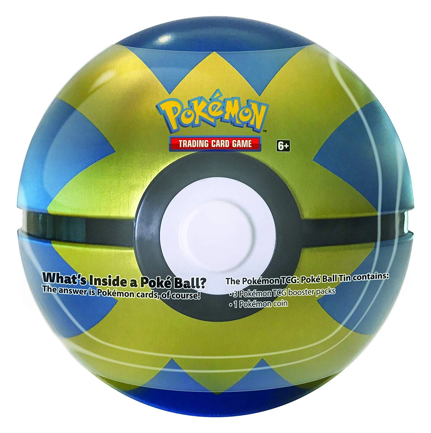 Pokmon Poke Ball Tin - 3 Booster Packs 1 Coin