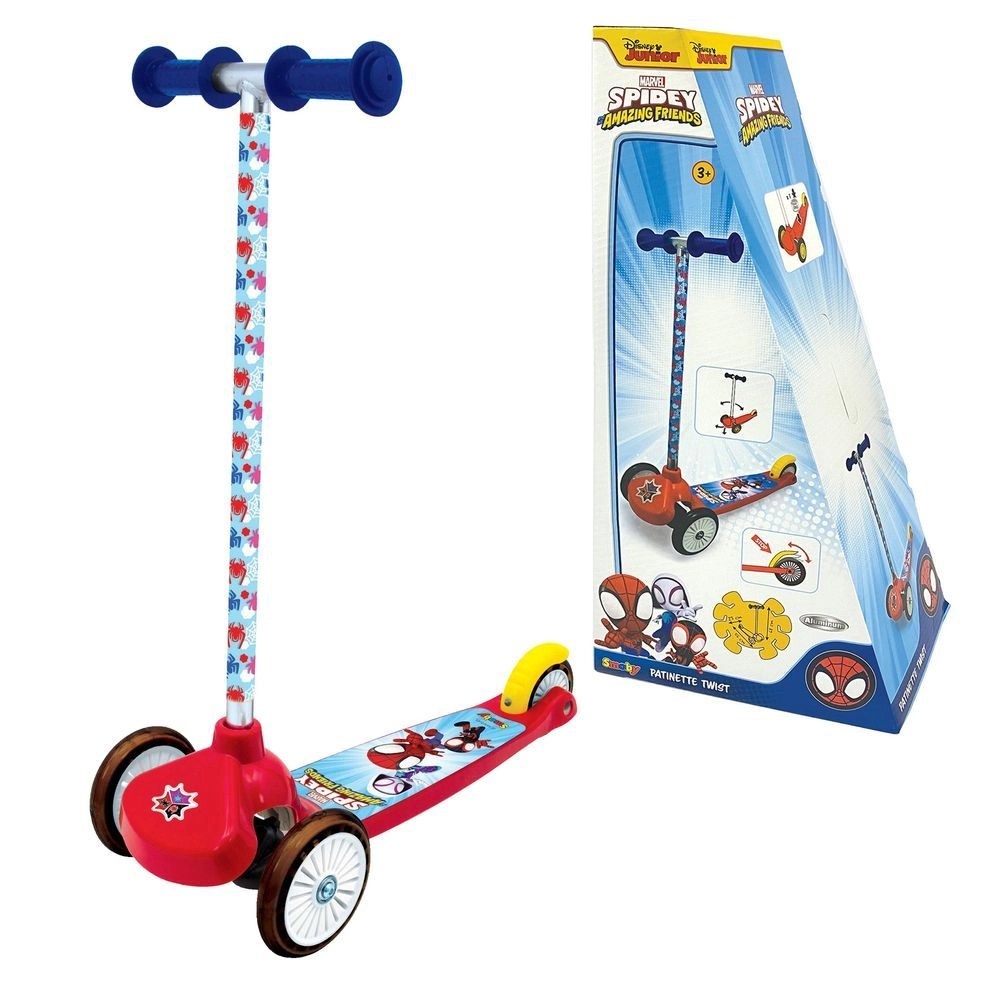 Smoby SPIDEY Twist 3-Wheel Kick Scooter