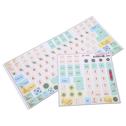 Mechanical Keyboard Sticker - 2Pcs 84-108 Key
