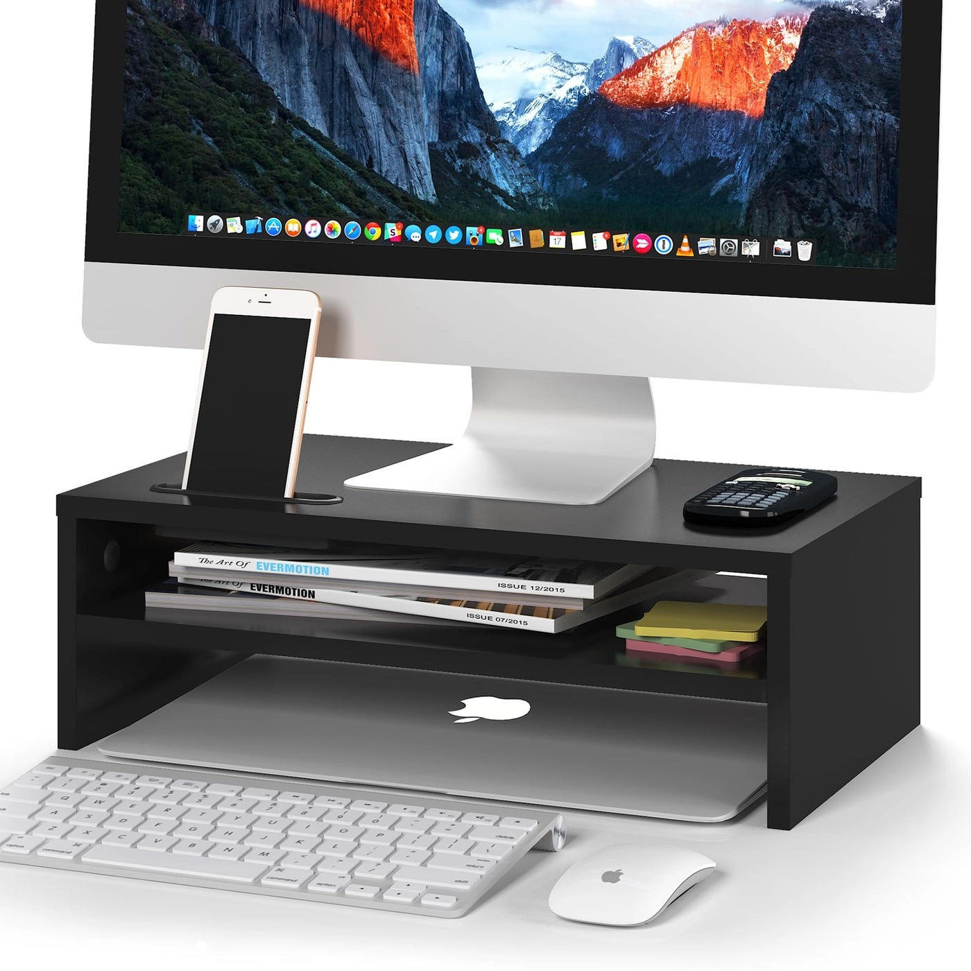BONTEC Wood Monitor Stand Riser