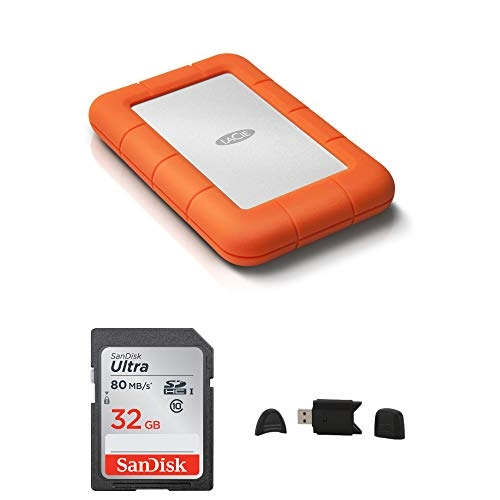 Rugged Mini 4TB HDD + Ultra 32GB + MultimediaCard & SD Secure Digital Reader