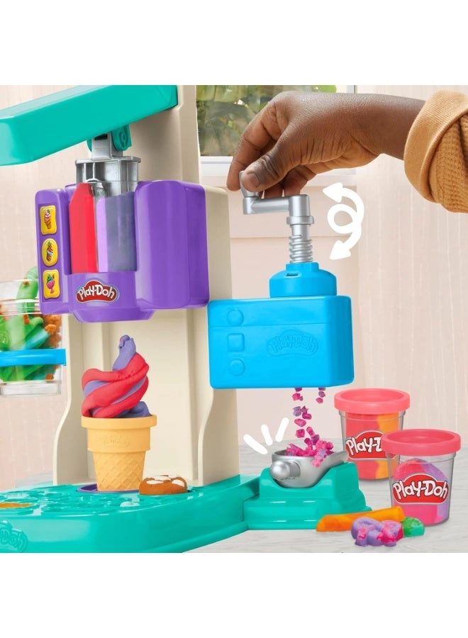 Rainbow Swirl Ice Cream Playset - 7 pcs