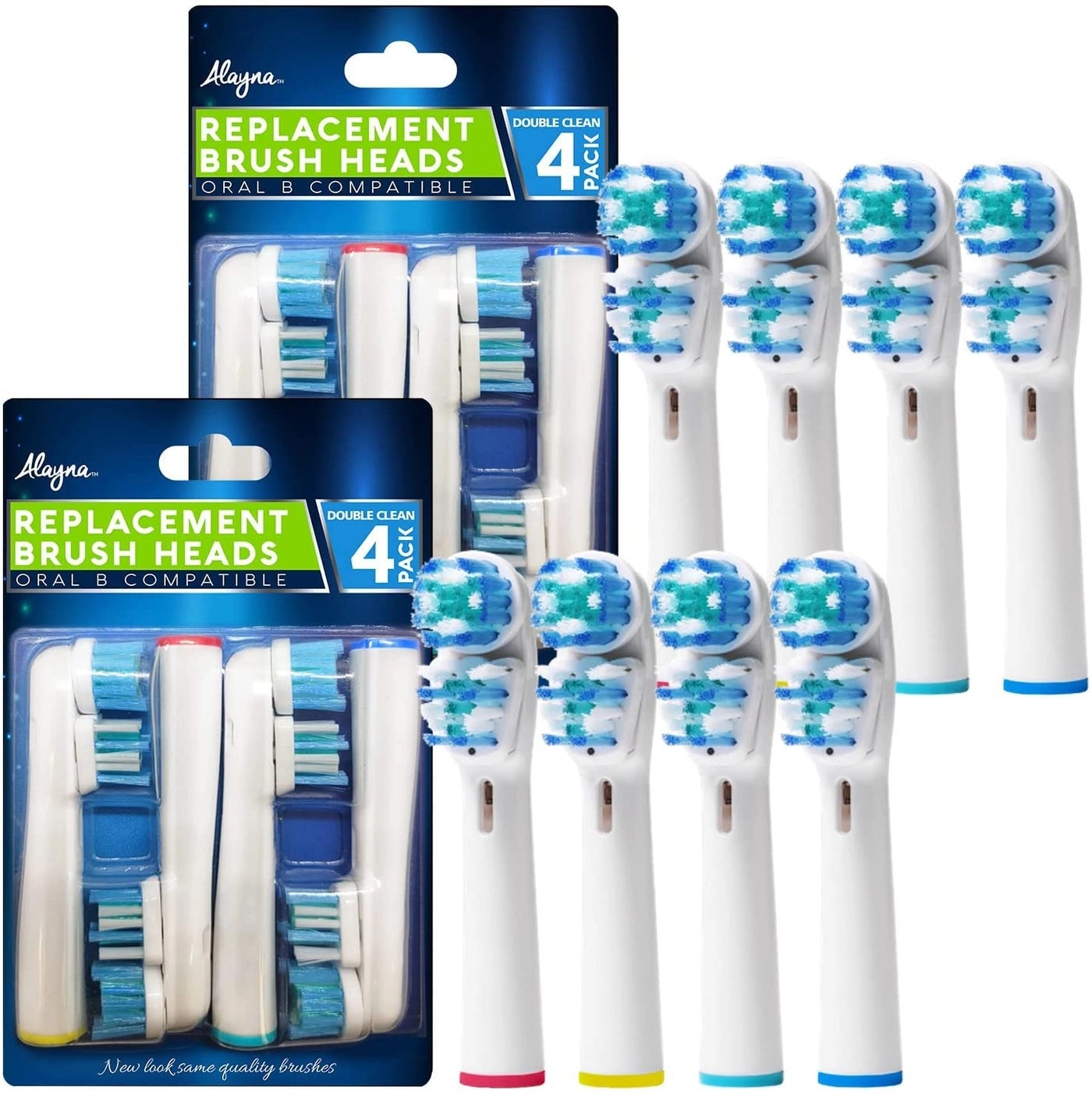 Double Clean - Pack of 8 White