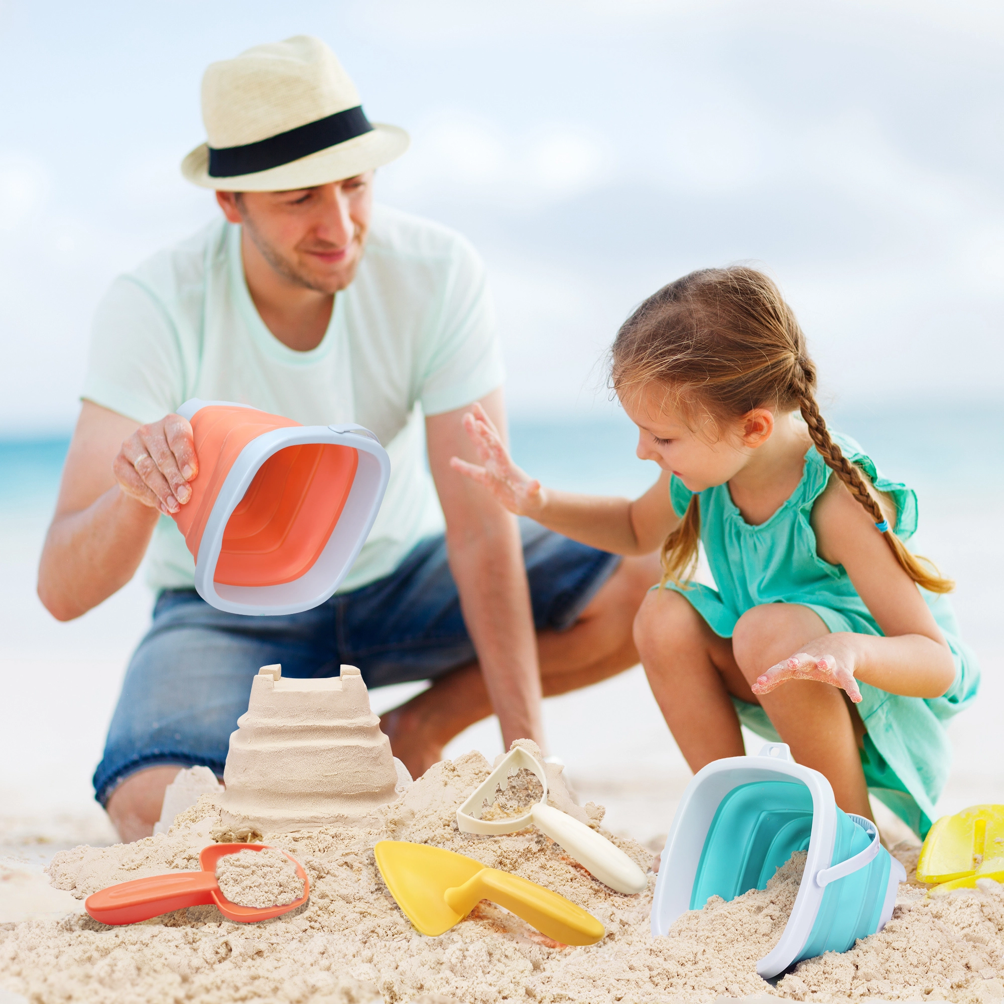 Beach Toys Set - 6 Pcs Foldable