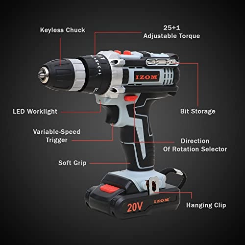 IZ-CD/SB-20V - Cordless 20 Volts Keyless Chuck