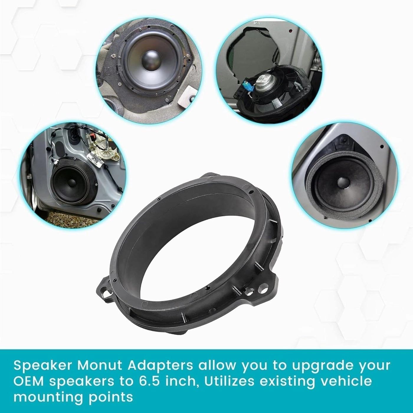 Door Speaker Adapter - Toyota and Scion 1998-2015 and 2004-2014