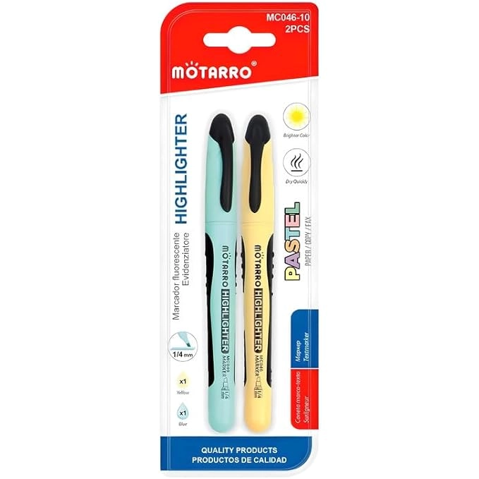 Kidwala Highlighter - Blue Yellow 1/4mm Fine Point