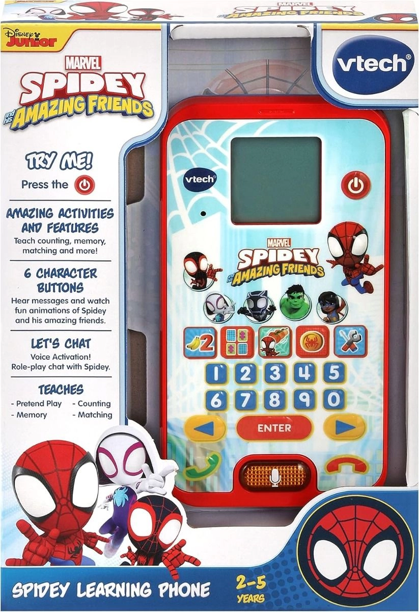 Spidey And His Super Friends Learning Phone - Suitable for 2 to 5 years